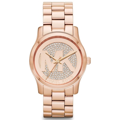 Product Γυναικείο Ρολόι Michael Kors Mk5853 (38mm) Μεταλλικό Μπρασελέ Ροζ base image