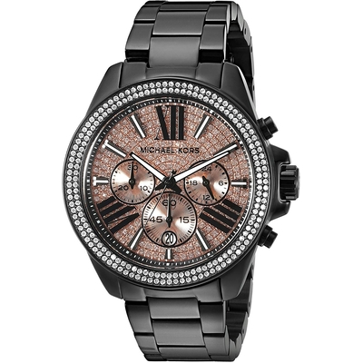 Product Γυναικείο Ρολόι Michael Kors Mk5879 (43mm) Μεταλλικό Μπρασελέ Μαύρο base image