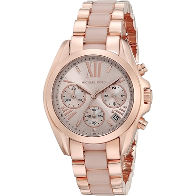 Product Γυναικείο Ρολόι Michael Kors Mk6066 (36mm) Μεταλλικό Μπρασελέ/Καουτσούκ Ροζ Χρυσό base image
