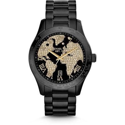 Product Γυναικείο Ρολόι Michael Kors Mk6091 (44mm) Μεταλλικό Μπρασελέ Μαύρο base image