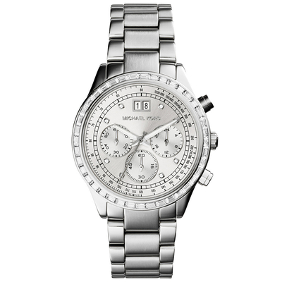 Product Γυναικείο Ρολόι Michael Kors Mk6186 (40mm) Μεταλλικό Μπρασελέ Ασημί base image