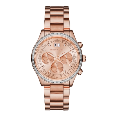 Product Γυναικείο Ρολόι Michael Kors Mk6204 (40mm) Μεταλλικό Μπρασελέ Ροζ Χρυσό base image