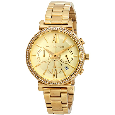 Product Ρολόι Unisex Michael Kors Mk6559 (39mm) Μεταλλικό Μπρασελέ Χρυσό base image
