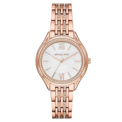 Product Γυναικείο Ρολόι Michael Kors Mk7076 (36mm) Μεταλλικό Μπρασελέ Ροζ base image
