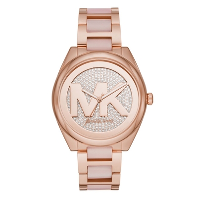 Product Γυναικείο Ρολόι Michael Kors Mk7089 (42mm) Μεταλλικό Μπρασελέ Ροζ base image