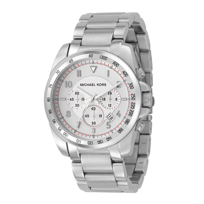 Product Ανδρικό Ρολόι Michael Kors Mk8131 (47mm) Μεταλλικό Μπρασελέ Ασημί base image