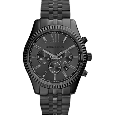 Product Ανδρικό Ρολόι Michael Kors Mk8346 (45mm) Μεταλλικό Μπρασελέ Μαύρο base image