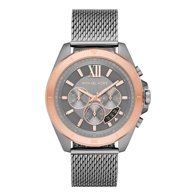 Product Ανδρικό Ρολόι Michael Kors Mk8868 (45 mm) Μεταλλικό Μπρασελέ Ασημί base image