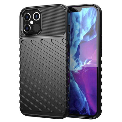 Product Θήκη Κινητού Powertech Thunder MOB-1636 για iPhone 12 Pro Max, μαύρη base image