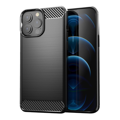 Product Θήκη Κινητού Powertech Carbon MOB-1656 για iPhone 13 Pro Max, μαύρη base image