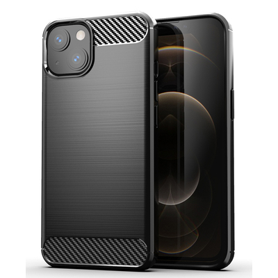 Product Θήκη Κινητού Powertech Carbon MOB-1659 για iPhone 13 mini, μαύρη base image