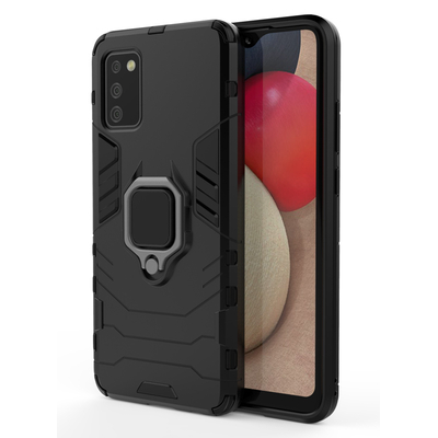 Product Θήκη Κινητού Powertech Ring Armor MOB-1673 για Samsung A02s, μαύρη base image
