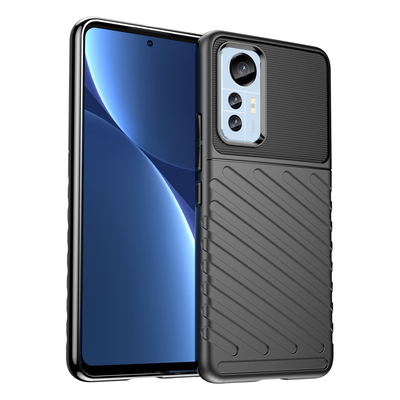 Product Θήκη Κινητού Powertech Thunder MOB-1757 για Xiaomi 12/12X, μαύρη base image