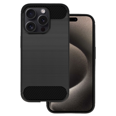 Product Θήκη Κινητού Powertech Carbon MOB-1929 για iPhone 15 Pro, μαύρη base image
