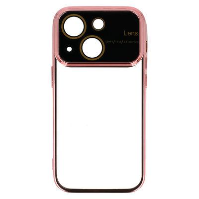 Product Θήκη Κινητού Powertech Electro Lens MOB-1945 για iPhone 15, διάφανη-ροζ χρυσό base image