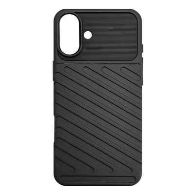 Product Θήκη Κινητού Powertech Thunder MOB-1996 για iPhone 16 Plus, Μαύρη base image