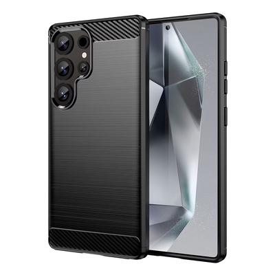 Product Θήκη Κινητού Powertech Carbon Mob-2007 για Samsung S24 Ultra, Μαύρη base image