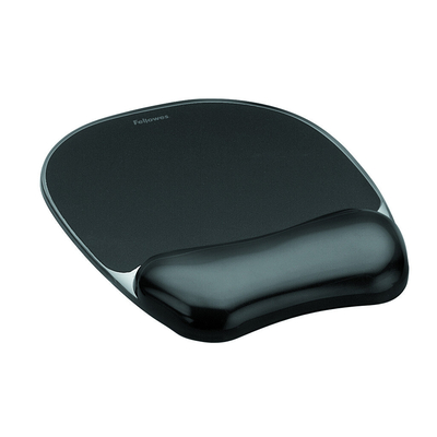 Product Mousepad Fellowes Crystal Gel Wrist Rest Black base image