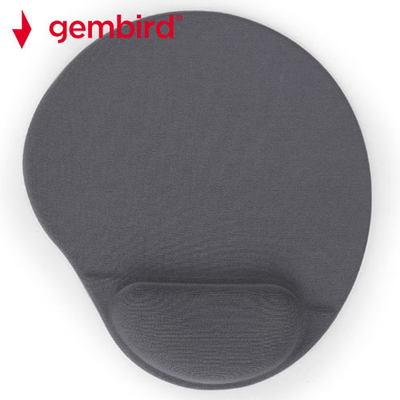 Product Mousepad Gembird GEL With WRIST REST GREY base image