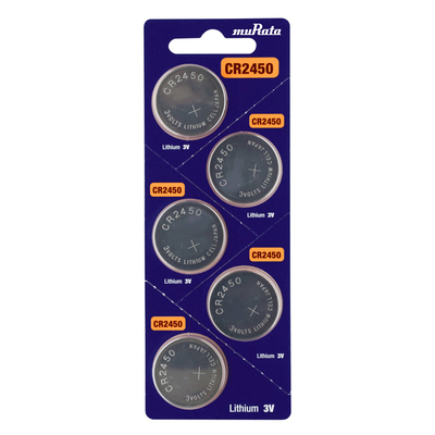 Product Μπαταρίες Ρολογιών Murata Λιθίου CR2450, 3V, 5τμχ base image