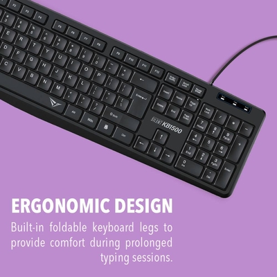 Product Πληκτρολόγιο Ενσύρματο Alcatroz Silent Usb Kb1500 Black base image