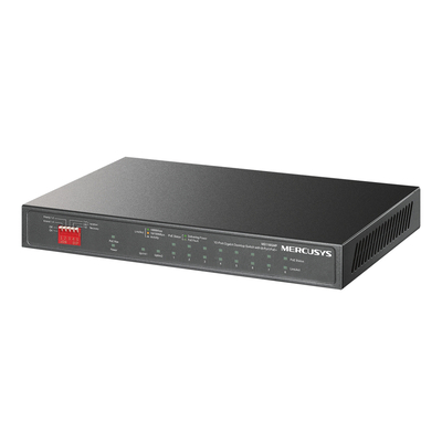 Product Network Switch Mercusys Ms110Gmp, 8X 10/100/1000Mbps Poe+, 2X Gigabit, Ver. 1.0 base image