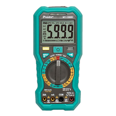 Product Πολύμετρο Proskit Ψηφιακό MT-1280D, 1000V Dc, Nvc, True Rms base image
