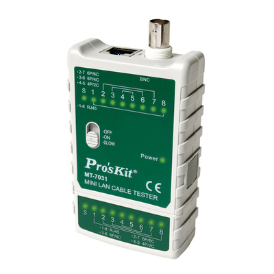 Product Tester Καλωδίων Proskit Tester Καλωδίων Δικτύου MT-7031 για RJ45/11/12/22 & Bnc base image