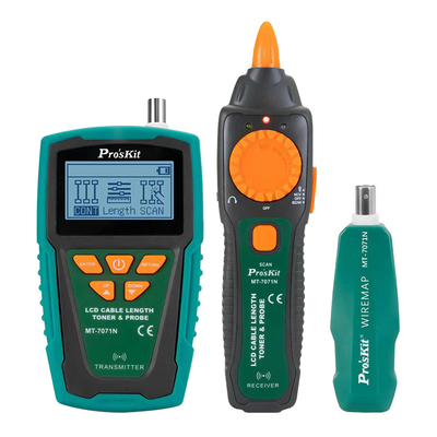 Product Tester Καλωδίων Proskit Tester Καλωδίων Δικτύου MT-7071N για RJ45/11/12 & Bnc base image