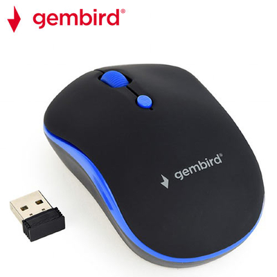 Product Ποντίκι Ασύρματο Gembird OPTICAL Black/BLUE base image