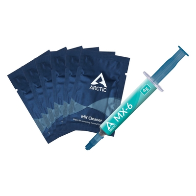 Product Θερμοαγώγιμη Πάστα Arctic MX-6 4g - High Performance with 6 pcs. MX Cleaner base image