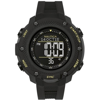 Product Ανδρικό Ρολόι Nautica Nai19523G Καουτσούκ Λουράκι Μαύρο base image