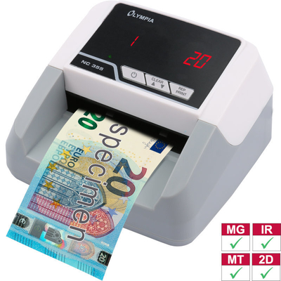 Product Καταμετρητής/Ανιχνευτής πλαστών χαρτονομισμάτων Olympia NC 355 με 4 αισθητήρες και οθόνη base image