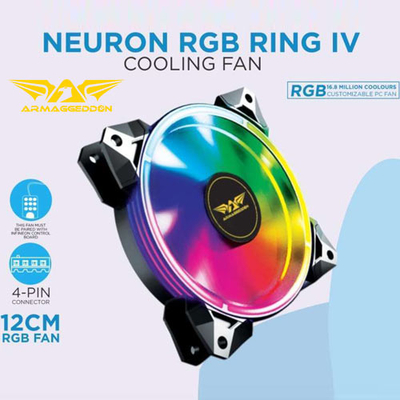 Product Case Fan Armaggeddon Gaming (120MM RGB) NEURON RGB RING IV base image
