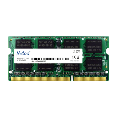 Product Μνήμη RAM Φορητού DDR3L 8GB Netac SODIMM NTBSD3N16SP-08, 1600MHz, CL11 base image