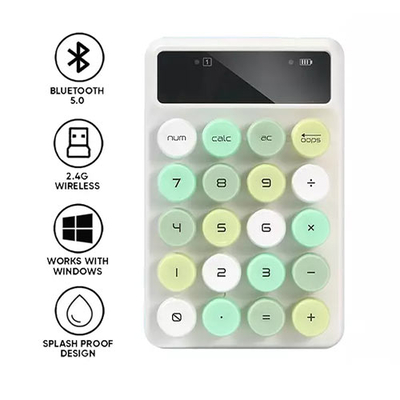 Product Πληκτρολόγιο Ασύρματο Alcatroz Αριθμητικό PAD JELLYBEAN NUM A3 CRAYON Green base image