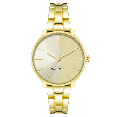 Product Γυναικείο Ρολόι Nine West Nw-2682Chgb (34mm) Μεταλλικό Μπρασελέ Χρυσό base image