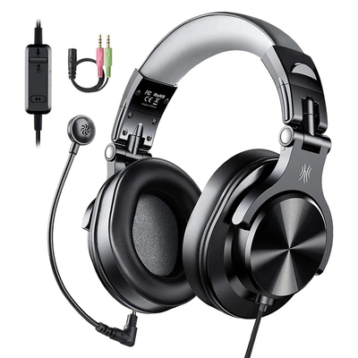 Product Headset OneOdio gaming Fusion A71D, 3.5mm σύνδεση, Hi-Res, 40mm, μαύρο base image
