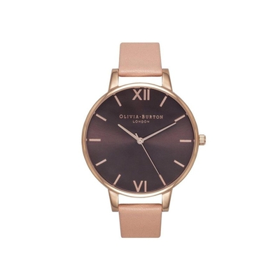 Product Γυναικείο Ρολόι Olivia Burton Ob15Bd72 (38mm) Δερμάτινο Λουράκι Ροζ base image