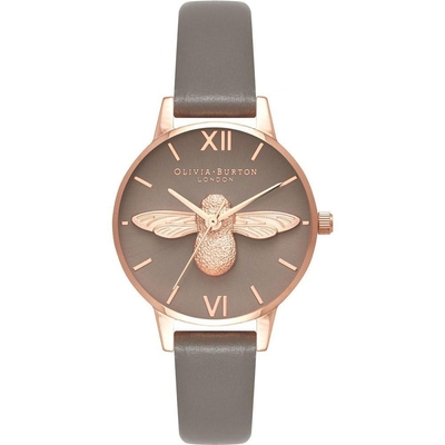 Product Γυναικείο Ρολόι Olivia Burton Ob16Am148 (30mm) Δερμάτινο Λουράκι Ασημί base image