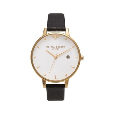 Product Γυναικείο Ρολόι Olivia Burton Ob16Am86 (38mm) Δερμάτινο Λουράκι Μαύρο base image