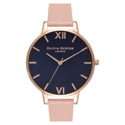 Product Γυναικείο Ρολόι Olivia Burton Ob16Bd96 (38mm) Δερμάτινο Λουράκι Ροζ base image
