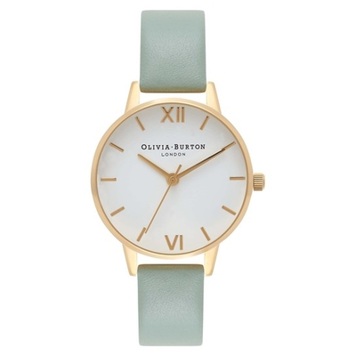 Product Γυναικείο Ρολόι Olivia Burton Ob16Mdw14 (30mm) Δερμάτινο Λουράκι Πράσινο base image