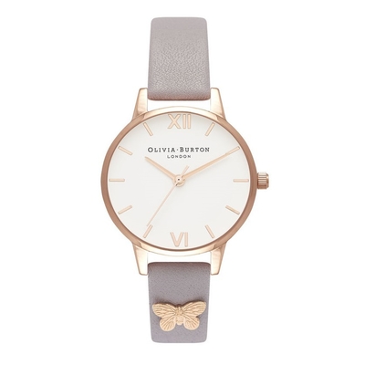 Product Γυναικείο Ρολόι Olivia Burton Ob16Mdw39 (30mm) Δερμάτινο Λουράκι Μωβ base image