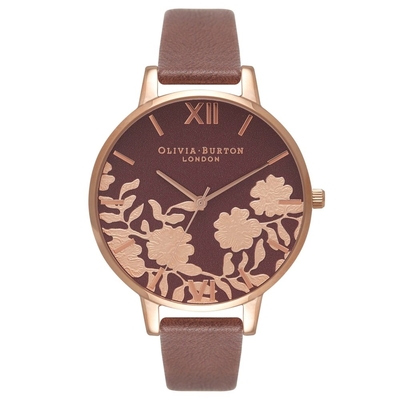 Product Γυναικείο Ρολόι Olivia Burton Ob16Mv61 (38mm) Δερμάτινο Λουράκι Καφέ base image