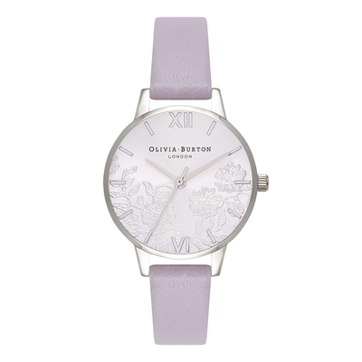 Product Γυναικείο Ρολόι Olivia Burton Ob16Mv76 (34mm) Δερμάτινο Λουράκι Μωβ base image