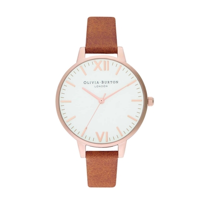 Product Γυναικείο Ρολόι Olivia Burton Ob16Tl13 (34mm) Δερμάτινο Λουράκι Καφέ base image