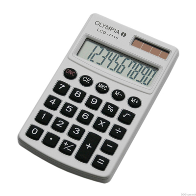 Product Αριθμομηχανή Olympia LCD-1110W Λευκή base image