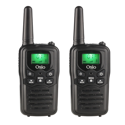 Product Walkie Talkie Osio OPM-1050 Επαναφορτιζόμενο PMR με φακό και καλώδιο 8 km  0.5W Mαύρο base image