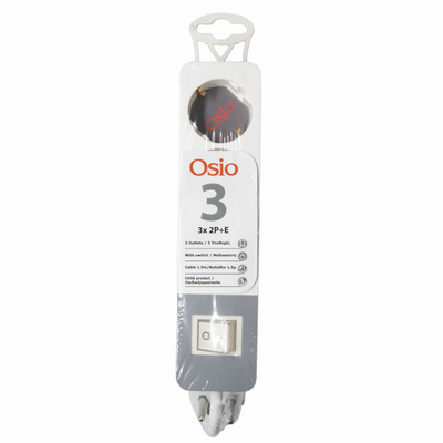 Product Πολύπριζο Με Διακόπτη Osio OPS-2003 Πολύπριζο 3 θέσεων με παιδική προστασία, και καλώδιο 1.5 m base image